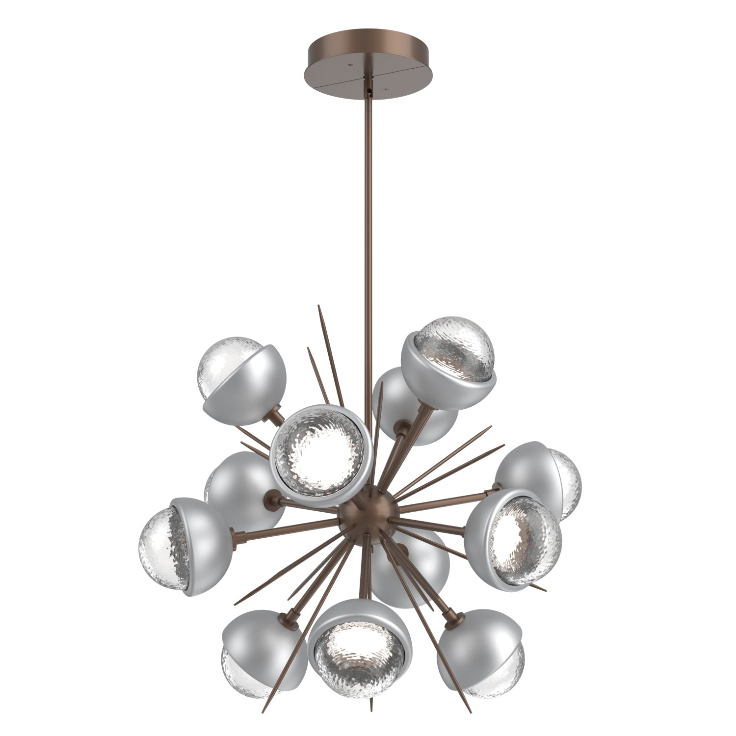 Hammerton Studio - CHB0093-0A-BB-C-001-L3-CS - LED Chandelier - Cabochon - Burnished Bronze