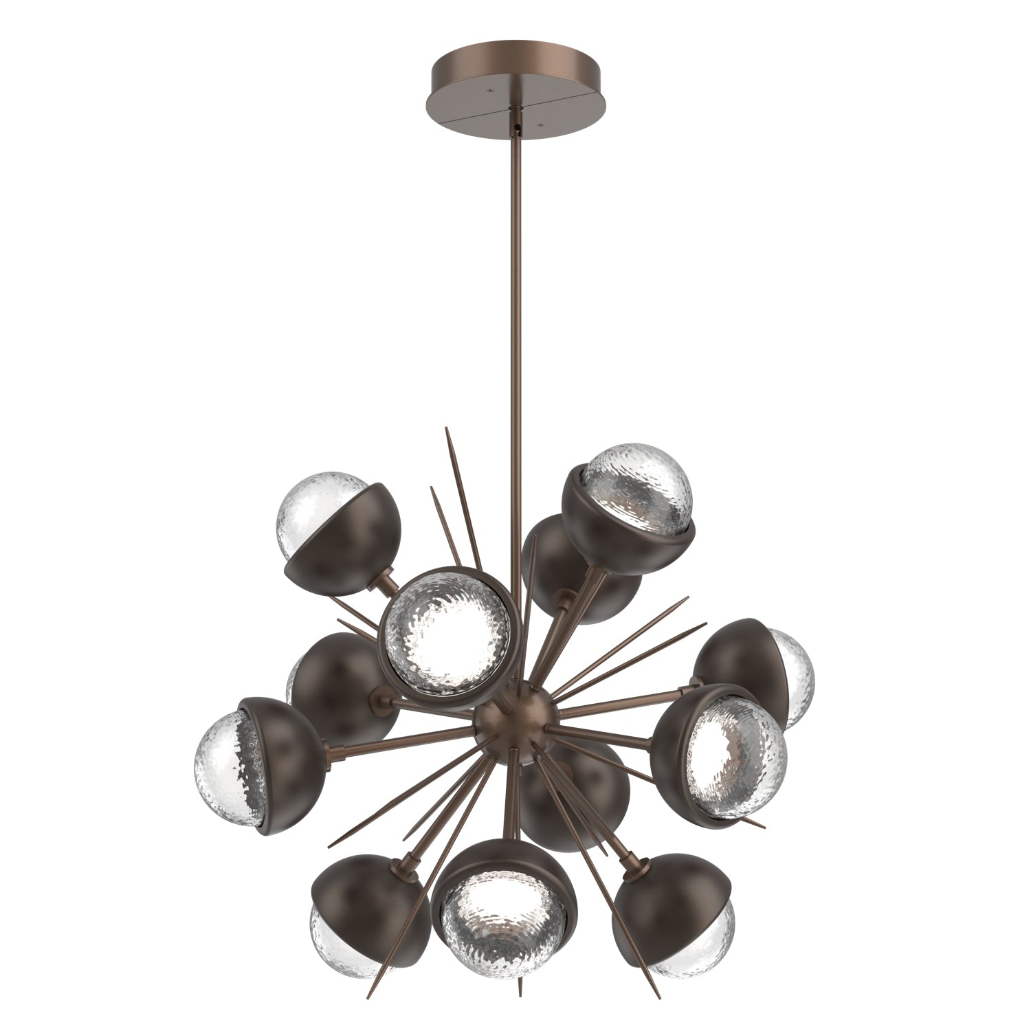 Hammerton Studio - CHB0093-0A-BB-C-001-L3-FB - LED Chandelier - Cabochon - Burnished Bronze