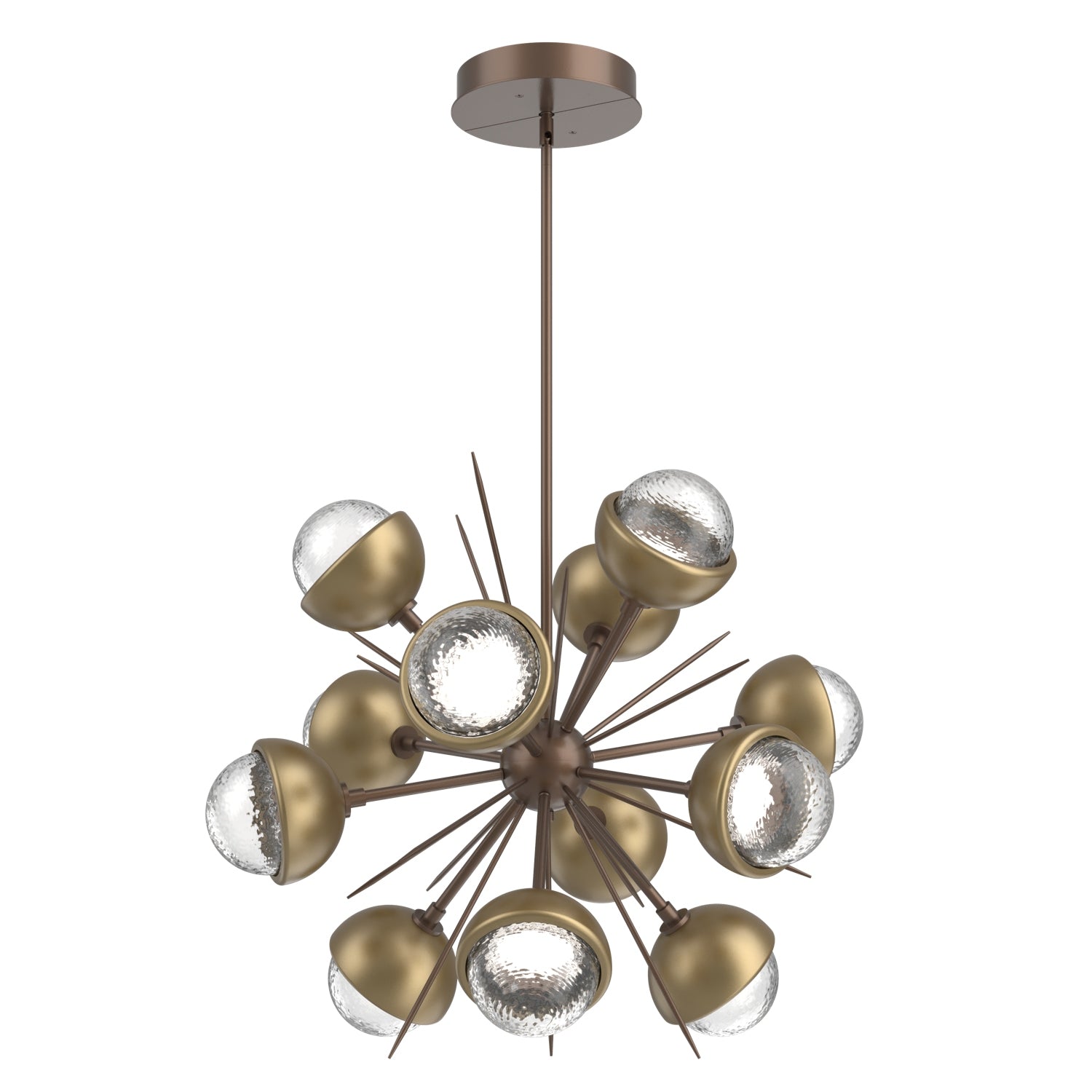 Hammerton Studio - CHB0093-0A-BB-C-001-L3-GB - LED Chandelier - Cabochon - Burnished Bronze