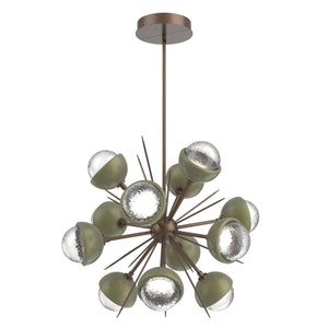 Hammerton Studio - CHB0093-0A-BB-C-001-L3-GE - LED Chandelier - Cabochon - Burnished Bronze