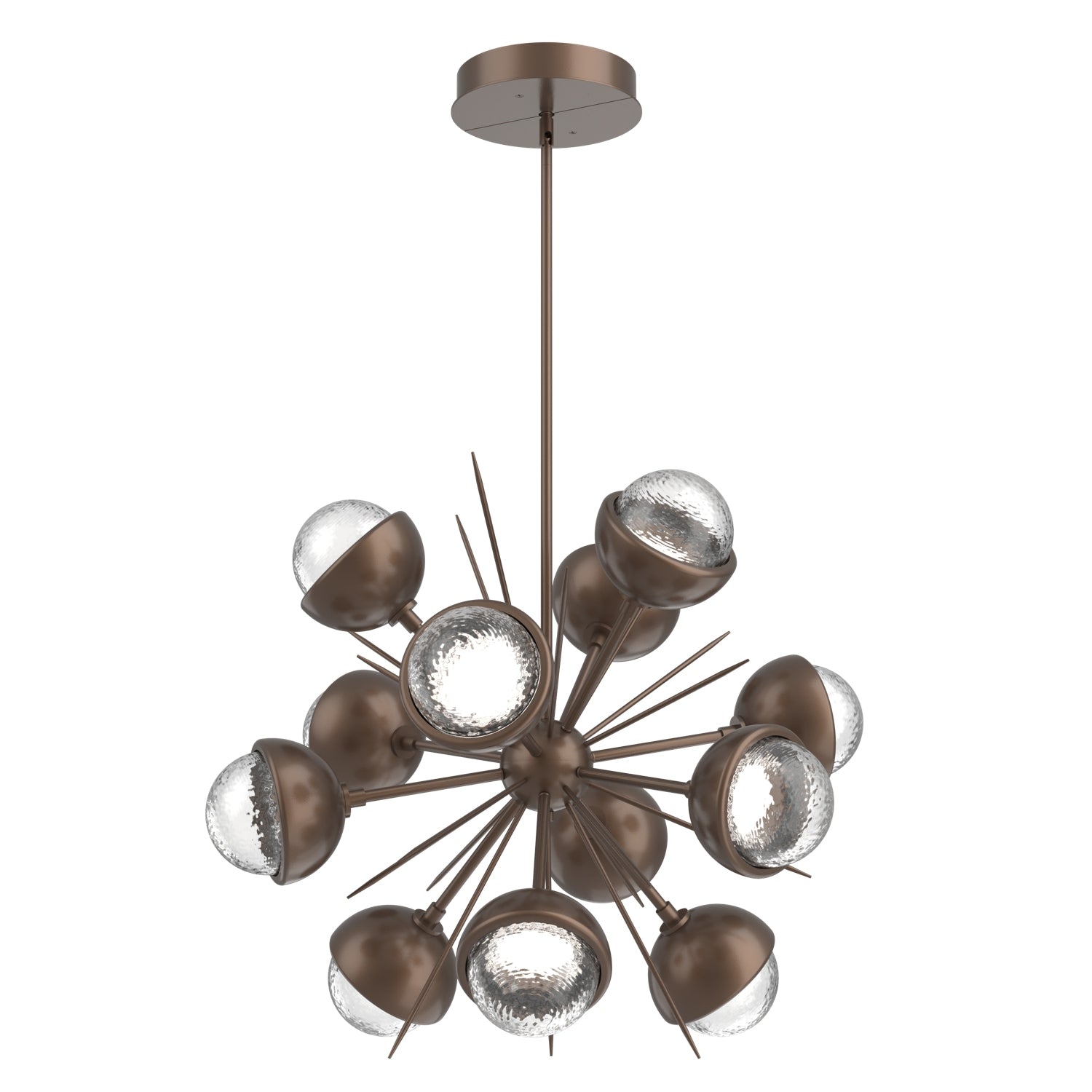 Hammerton Studio - CHB0093-0A-BB-C-001-L3-MS - LED Chandelier - Cabochon - Burnished Bronze
