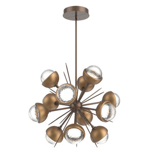 Hammerton Studio - CHB0093-0A-BB-C-001-L3-NB - LED Chandelier - Cabochon - Burnished Bronze