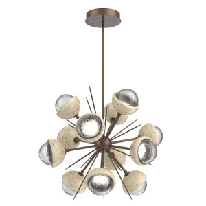 Hammerton Studio - CHB0093-0A-BB-C-001-L3-TR - LED Chandelier - Cabochon - Burnished Bronze