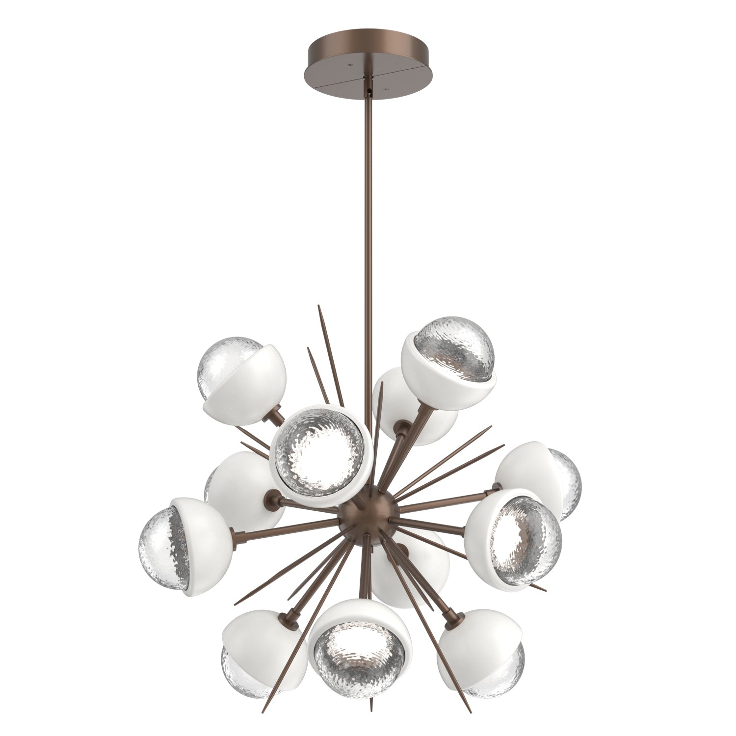 Hammerton Studio - CHB0093-0A-BB-C-001-L3-WI - LED Chandelier - Cabochon - Burnished Bronze