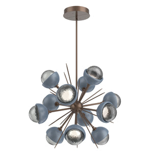 Hammerton Studio - CHB0093-0A-BB-S-001-L1-BU - LED Chandelier - Cabochon - Burnished Bronze