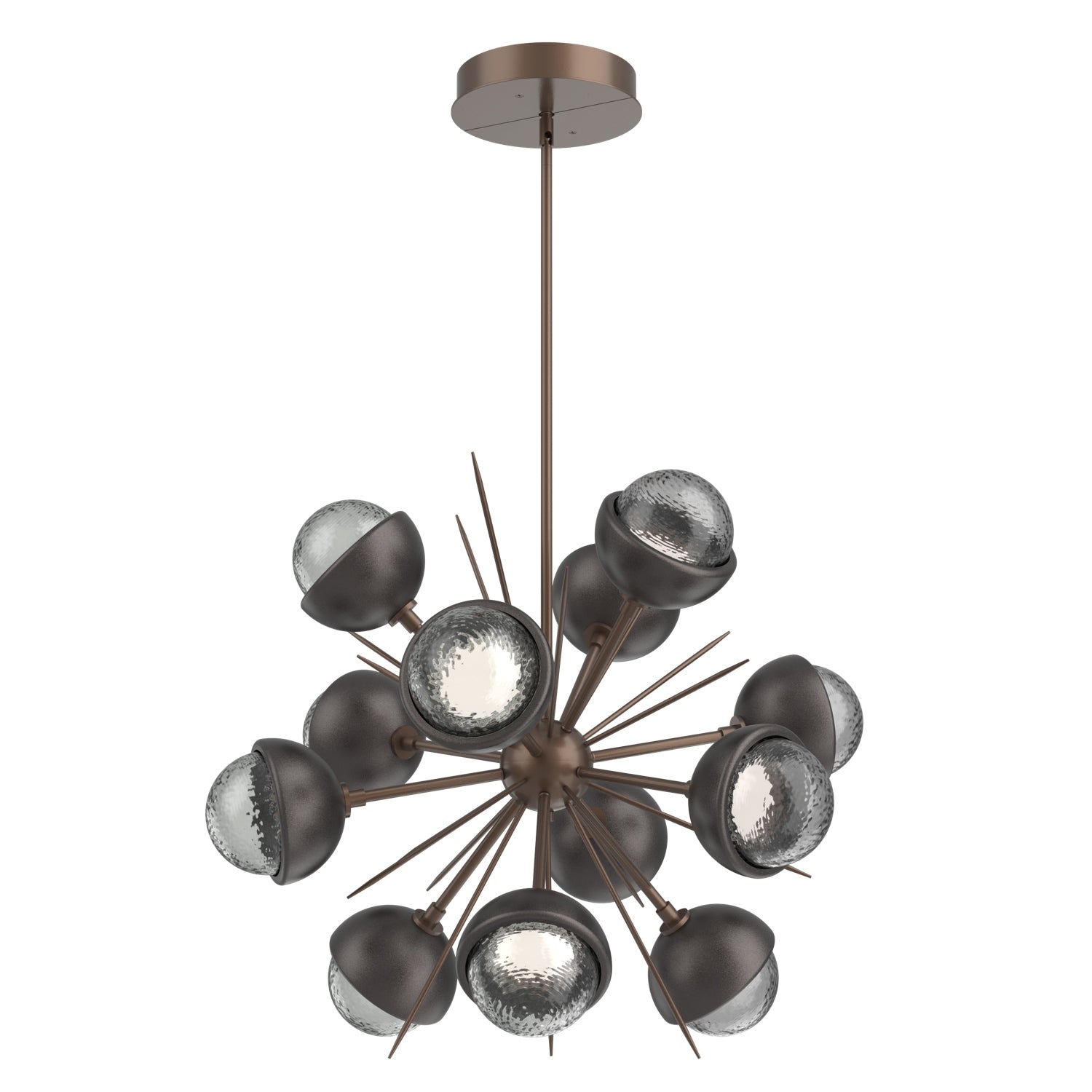 Hammerton Studio - CHB0093-0A-BB-S-001-L1-GP - LED Chandelier - Cabochon - Burnished Bronze