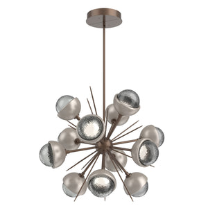 Hammerton Studio - CHB0093-0A-BB-S-001-L3-BS - LED Chandelier - Cabochon - Burnished Bronze