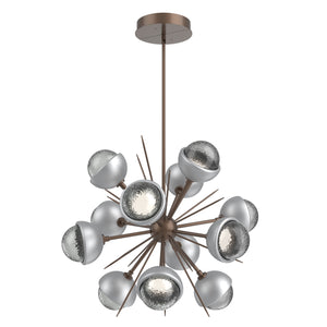 Hammerton Studio - CHB0093-0A-BB-S-001-L3-CS - LED Chandelier - Cabochon - Burnished Bronze