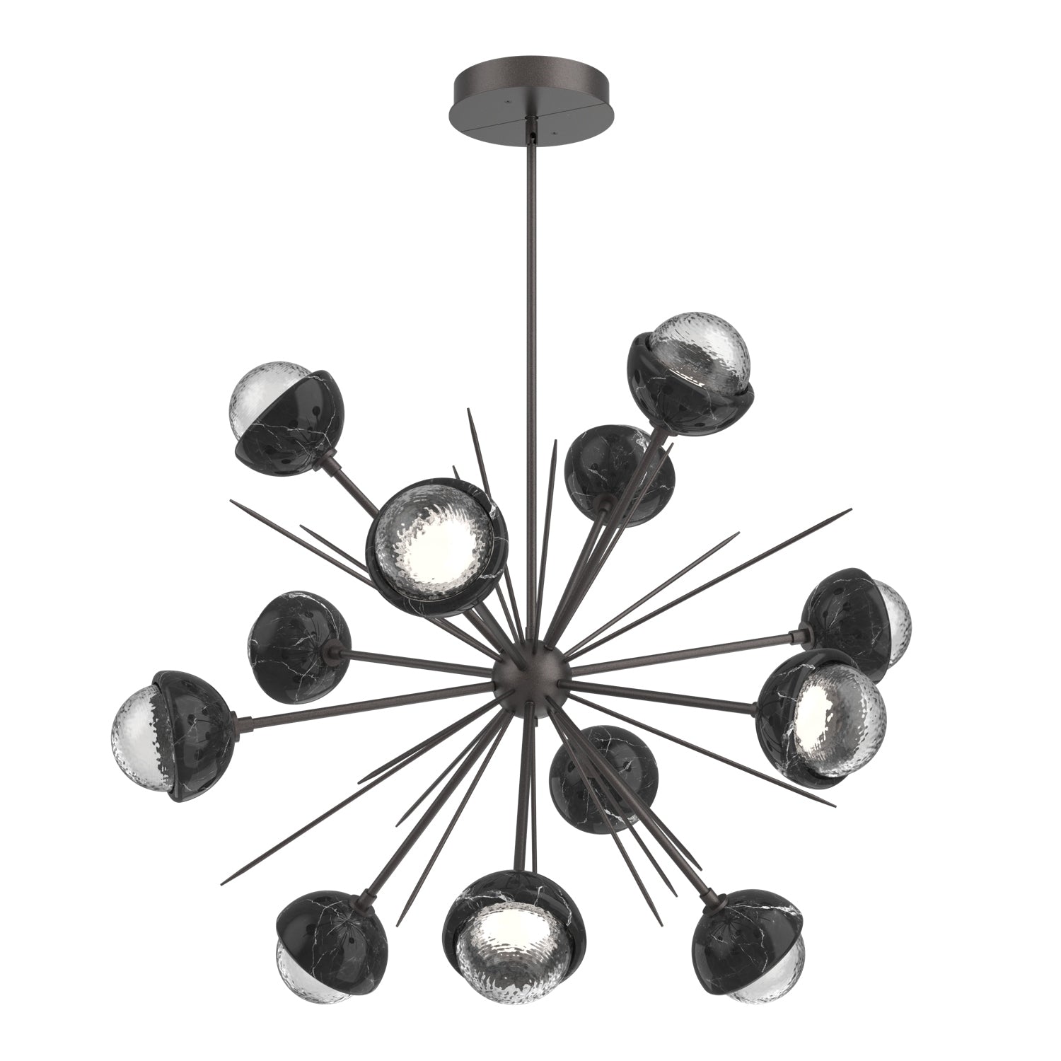 Hammerton Studio - CHB0093-0B-GP-C-001-L3-BM - LED Chandelier - Cabochon - Graphite