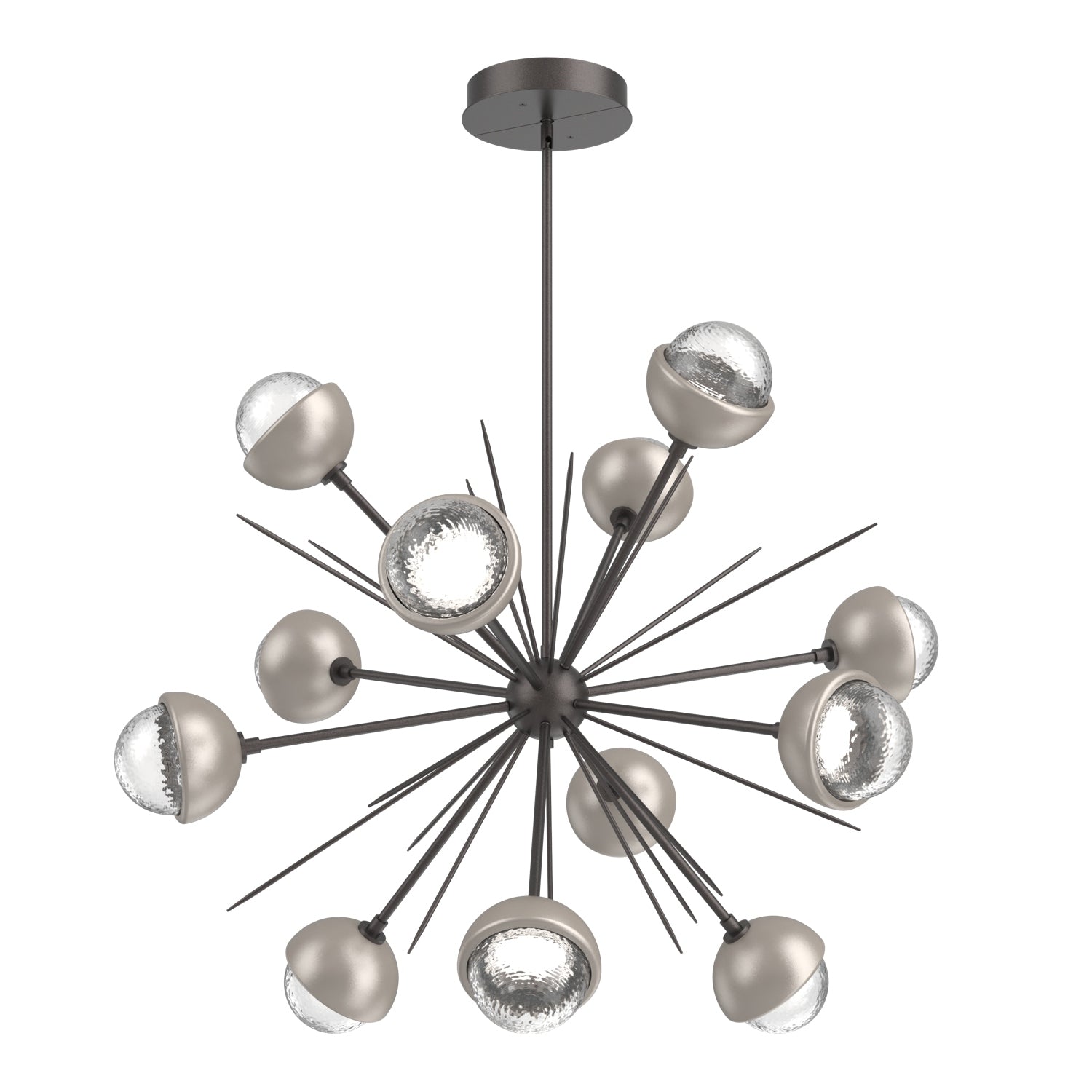 Hammerton Studio - CHB0093-0B-GP-C-001-L3-BS - LED Chandelier - Cabochon - Graphite
