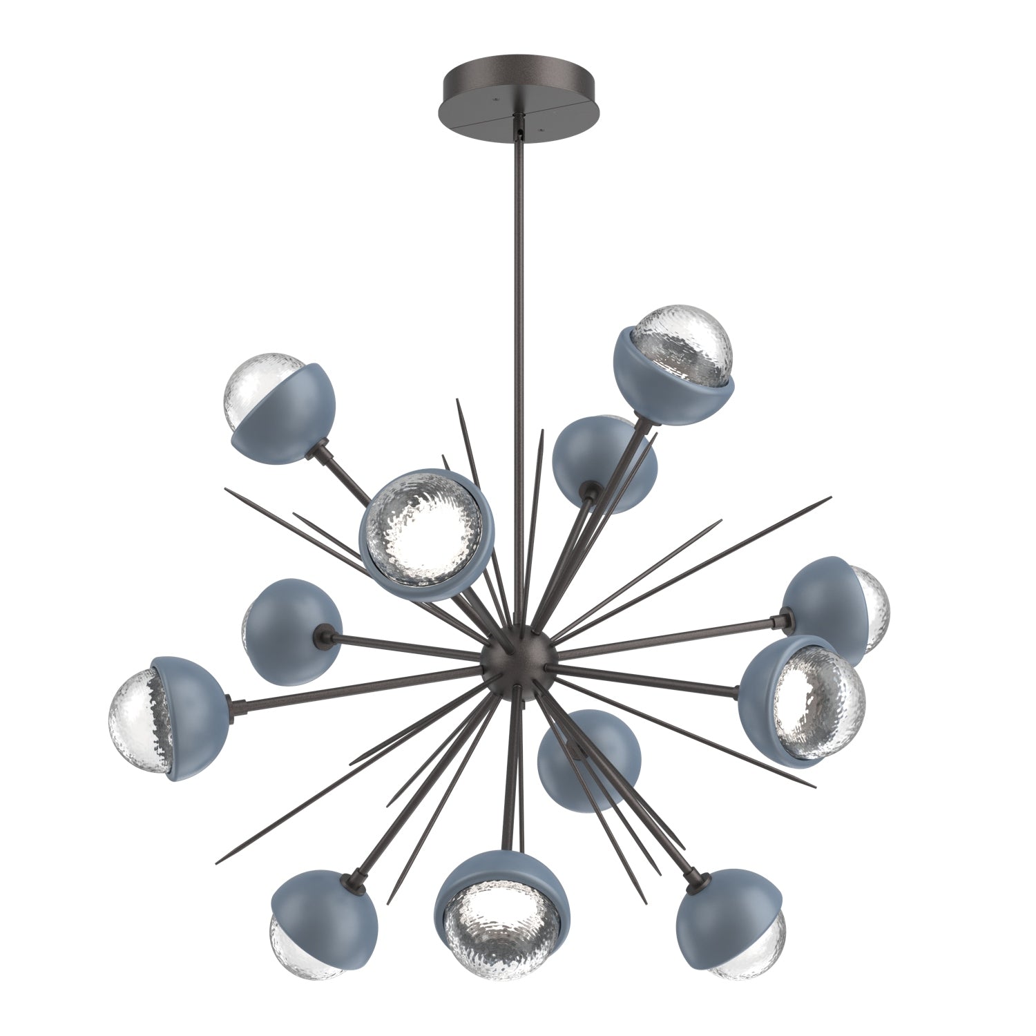 Hammerton Studio - CHB0093-0B-GP-C-001-L3-BU - LED Chandelier - Cabochon - Graphite