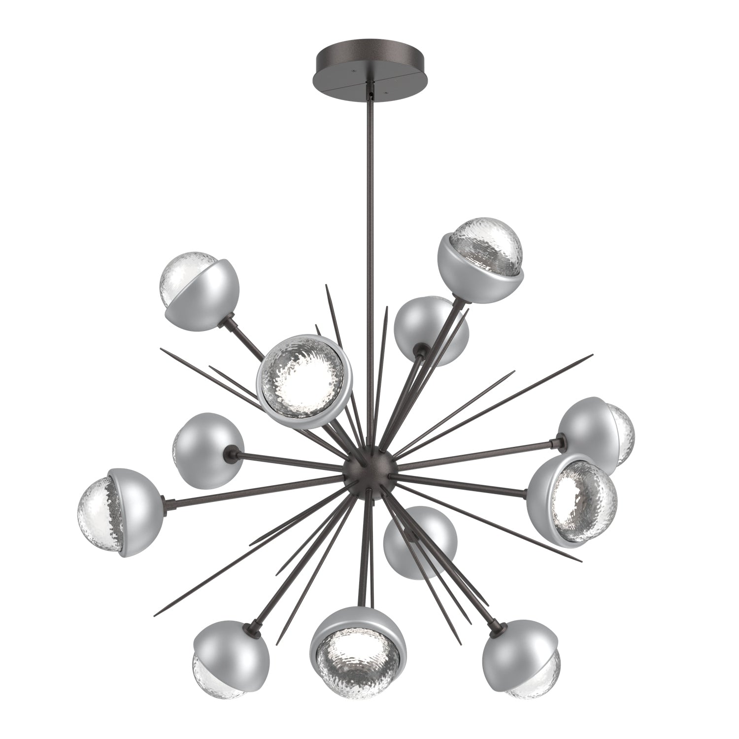 Hammerton Studio - CHB0093-0B-GP-C-001-L3-CS - LED Chandelier - Cabochon - Graphite