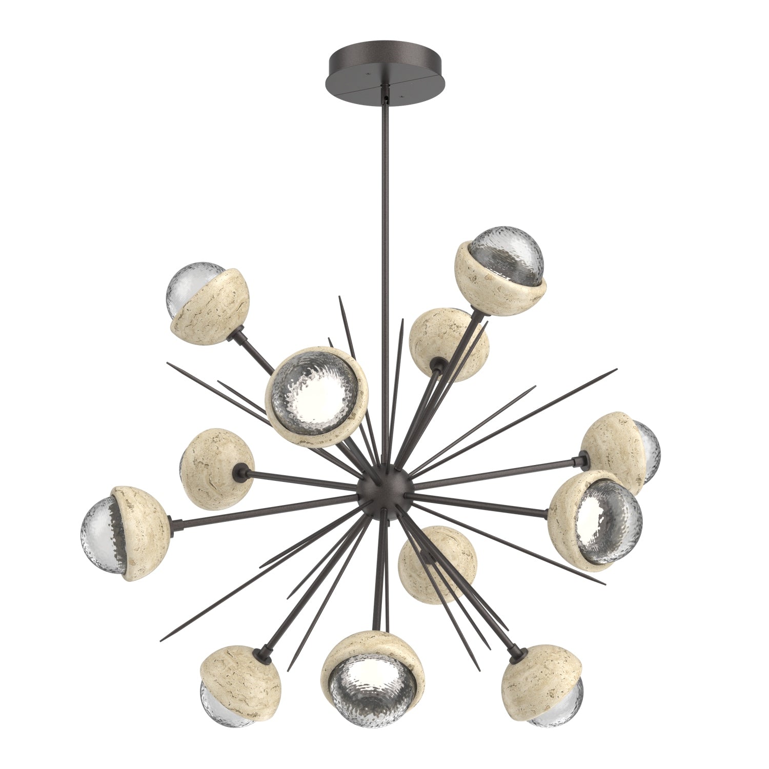 Hammerton Studio - CHB0093-0B-GP-C-001-L3-TR - LED Chandelier - Cabochon - Graphite