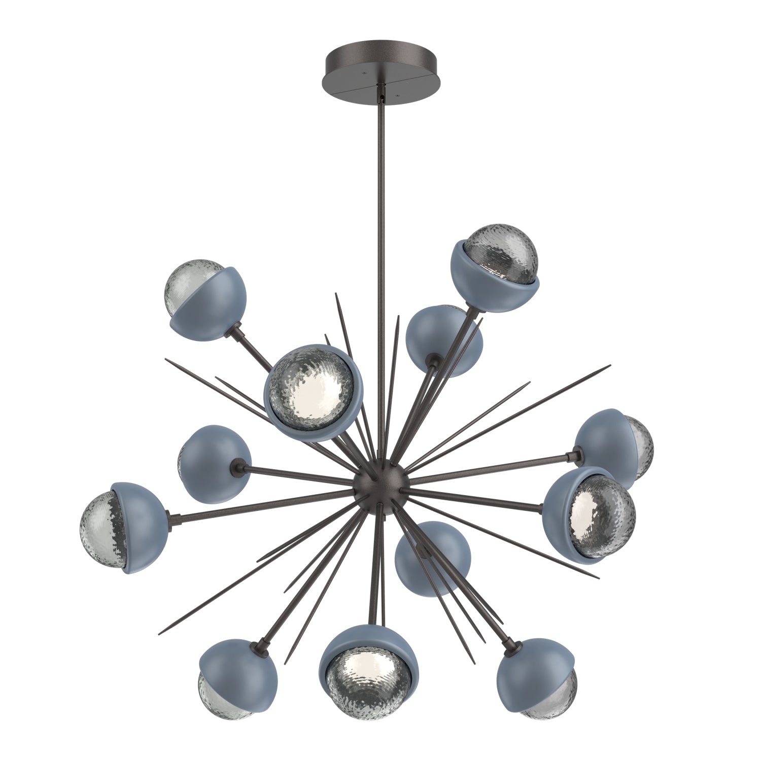 Hammerton Studio - CHB0093-0B-GP-S-001-L1-BU - LED Chandelier - Cabochon - Graphite