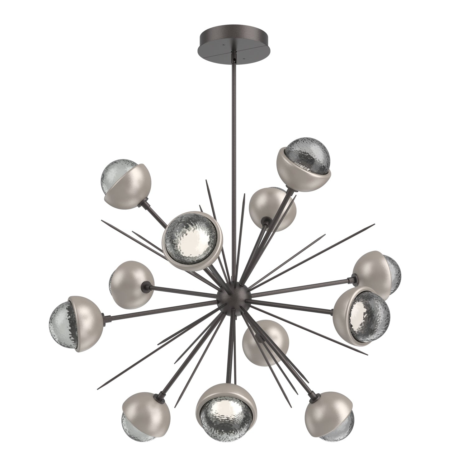 Hammerton Studio - CHB0093-0B-GP-S-001-L3-BS - LED Chandelier - Cabochon - Graphite