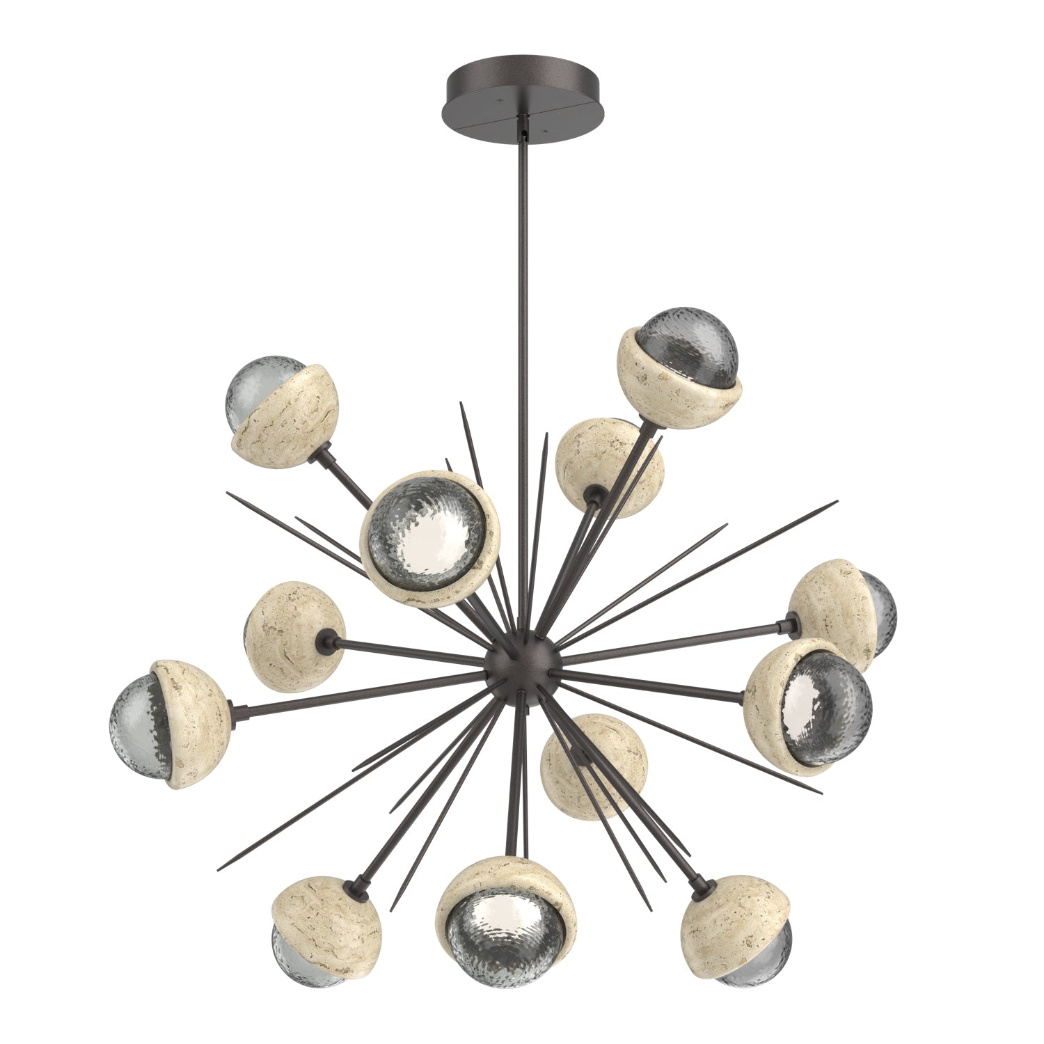 Hammerton Studio - CHB0093-0B-GP-S-001-L3-TR - LED Chandelier - Cabochon - Graphite