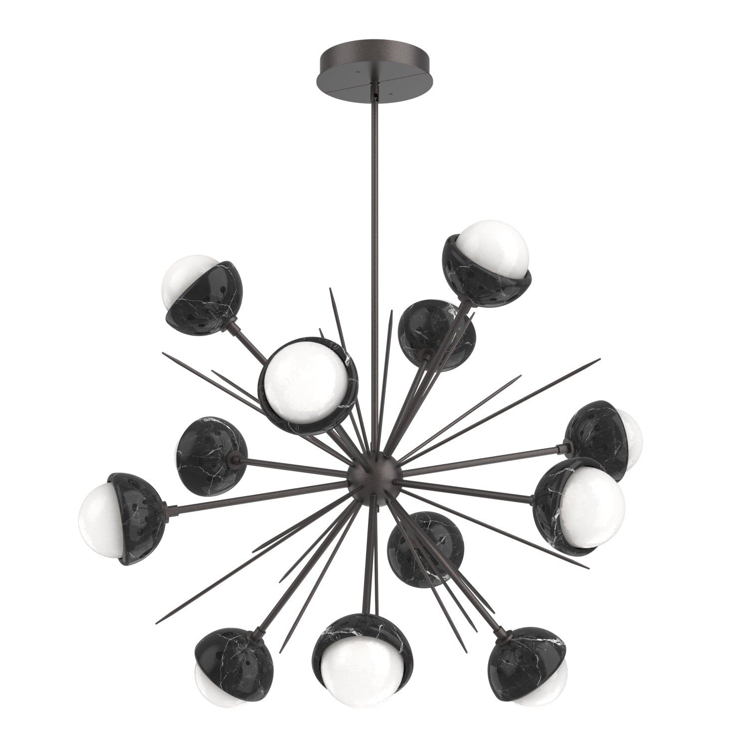 Hammerton Studio - CHB0093-0B-GP-WL-001-L3-BM - LED Chandelier - Cabochon - Graphite