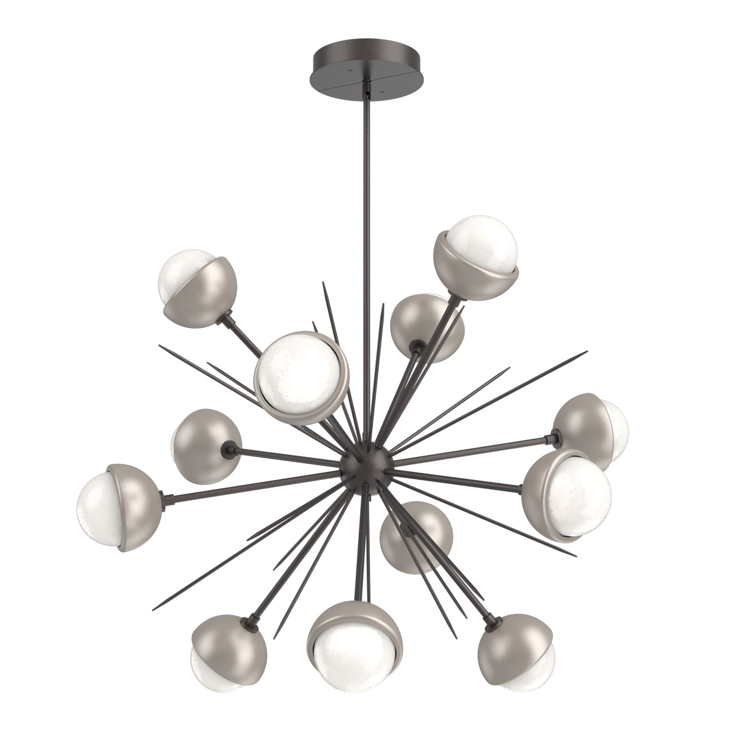 Hammerton Studio - CHB0093-0B-GP-WL-001-L3-BS - LED Chandelier - Cabochon - Graphite