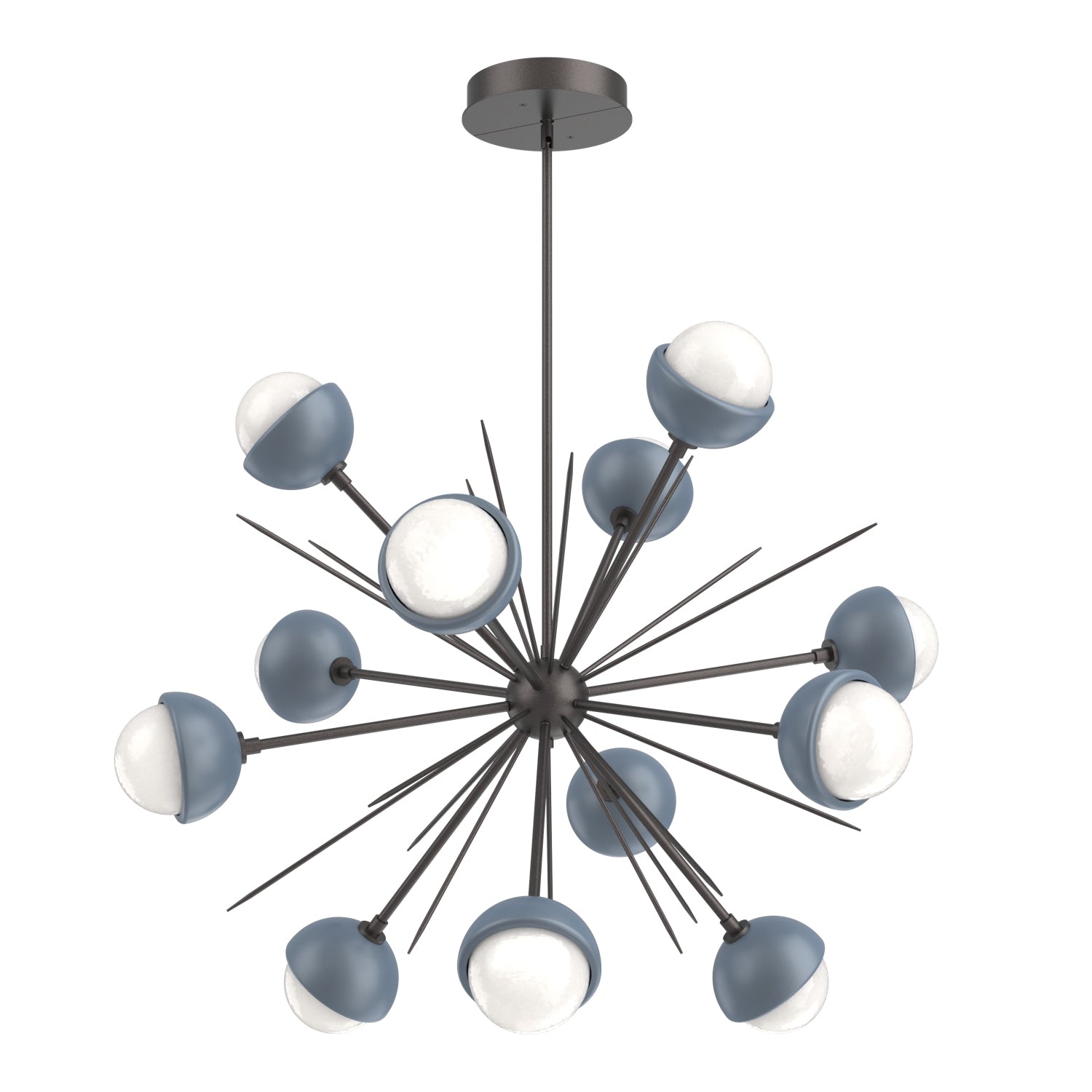 Hammerton Studio - CHB0093-0B-GP-WL-001-L3-BU - LED Chandelier - Cabochon - Graphite