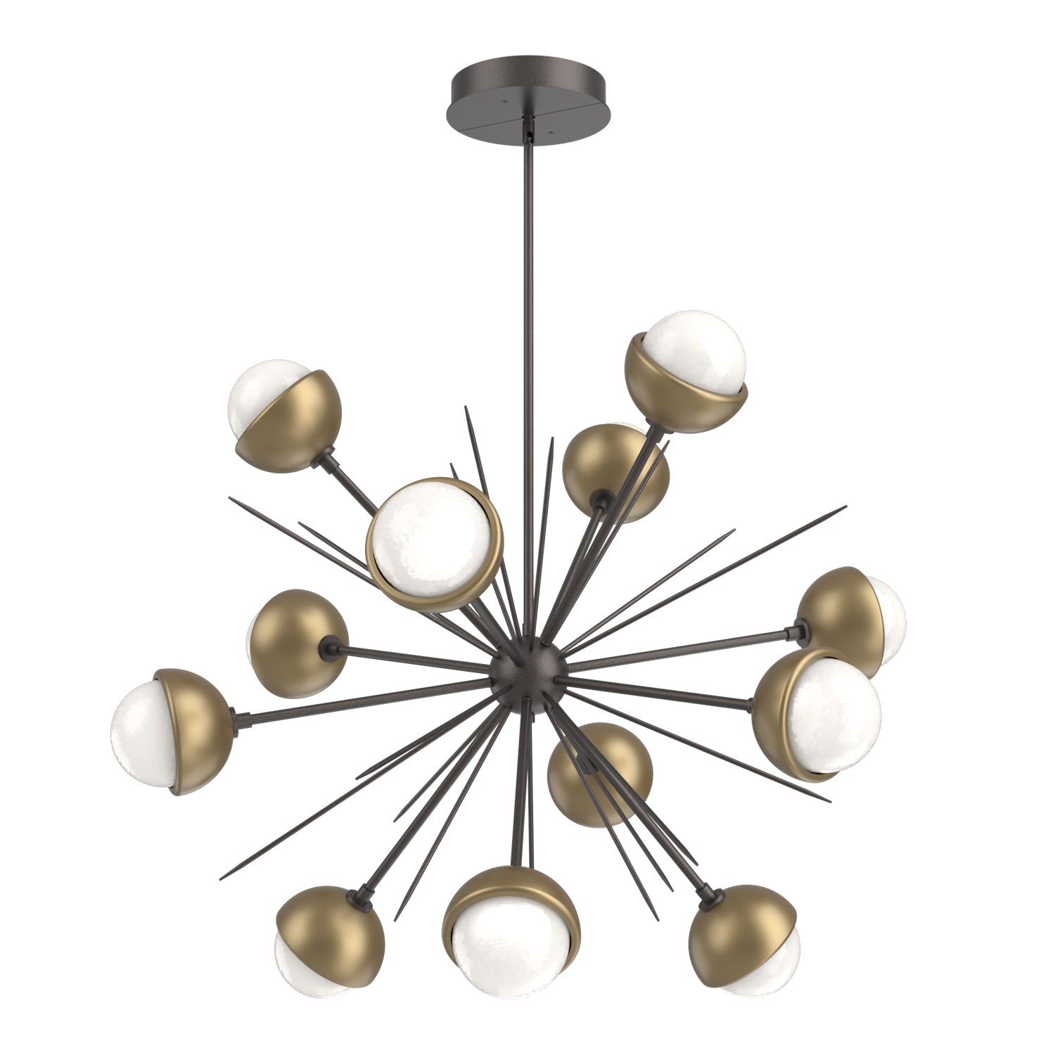 Hammerton Studio - CHB0093-0B-GP-WL-001-L3-GB - LED Chandelier - Cabochon - Graphite