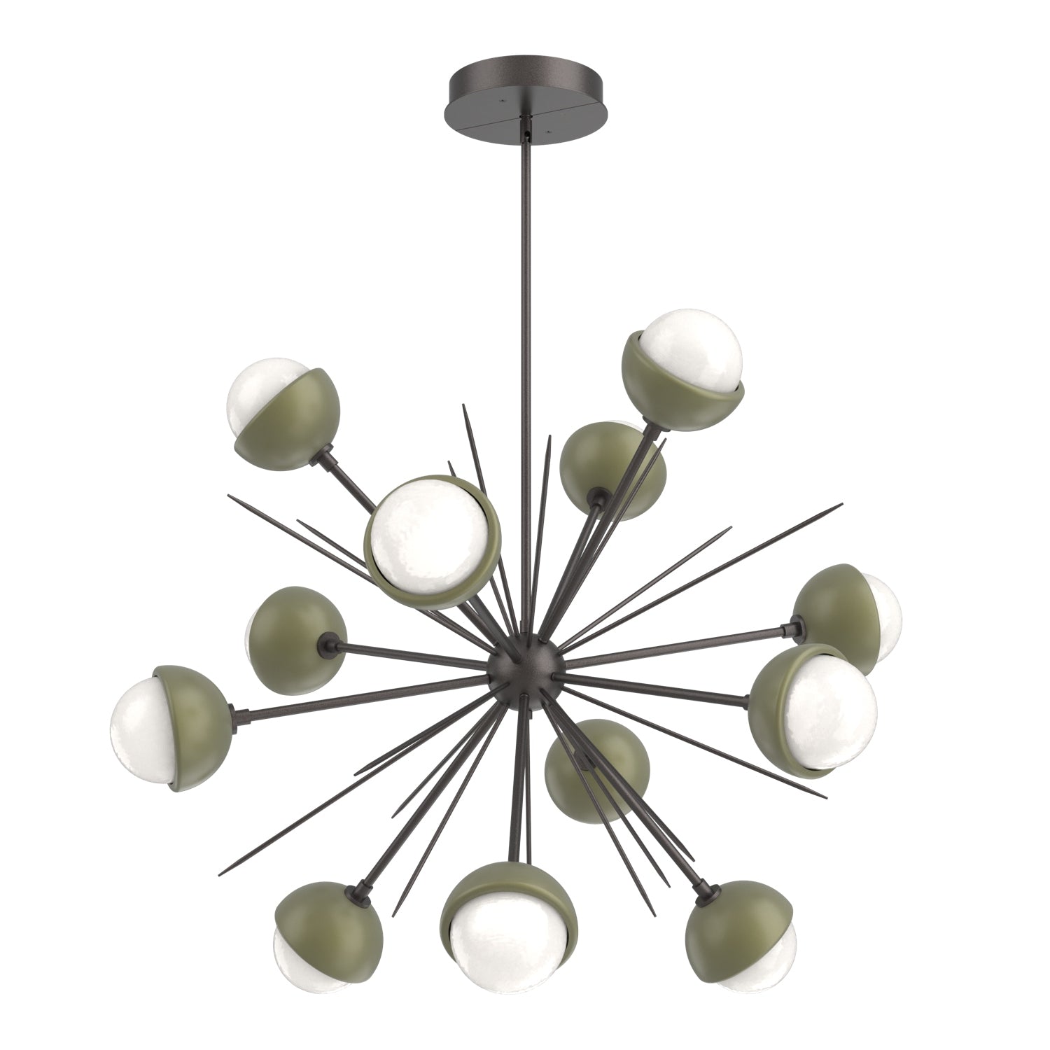 Hammerton Studio - CHB0093-0B-GP-WL-001-L3-GE - LED Chandelier - Cabochon - Graphite