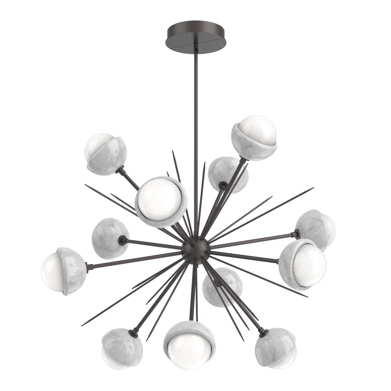 Hammerton Studio - CHB0093-0B-GP-WL-001-L3-WM - LED Chandelier - Cabochon - Graphite