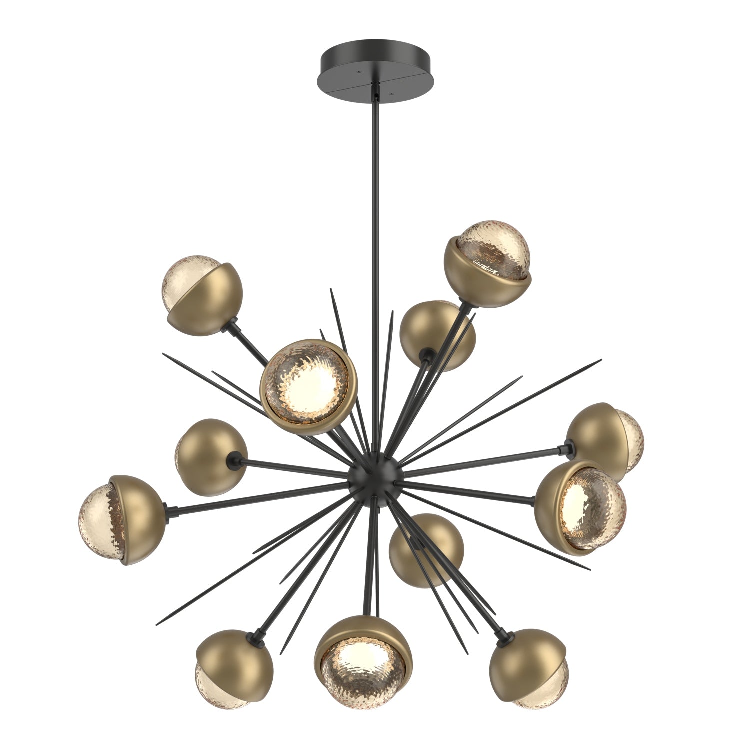 Hammerton Studio - CHB0093-0B-MB-A-001-L1-GB - LED Chandelier - Cabochon - Matte Black