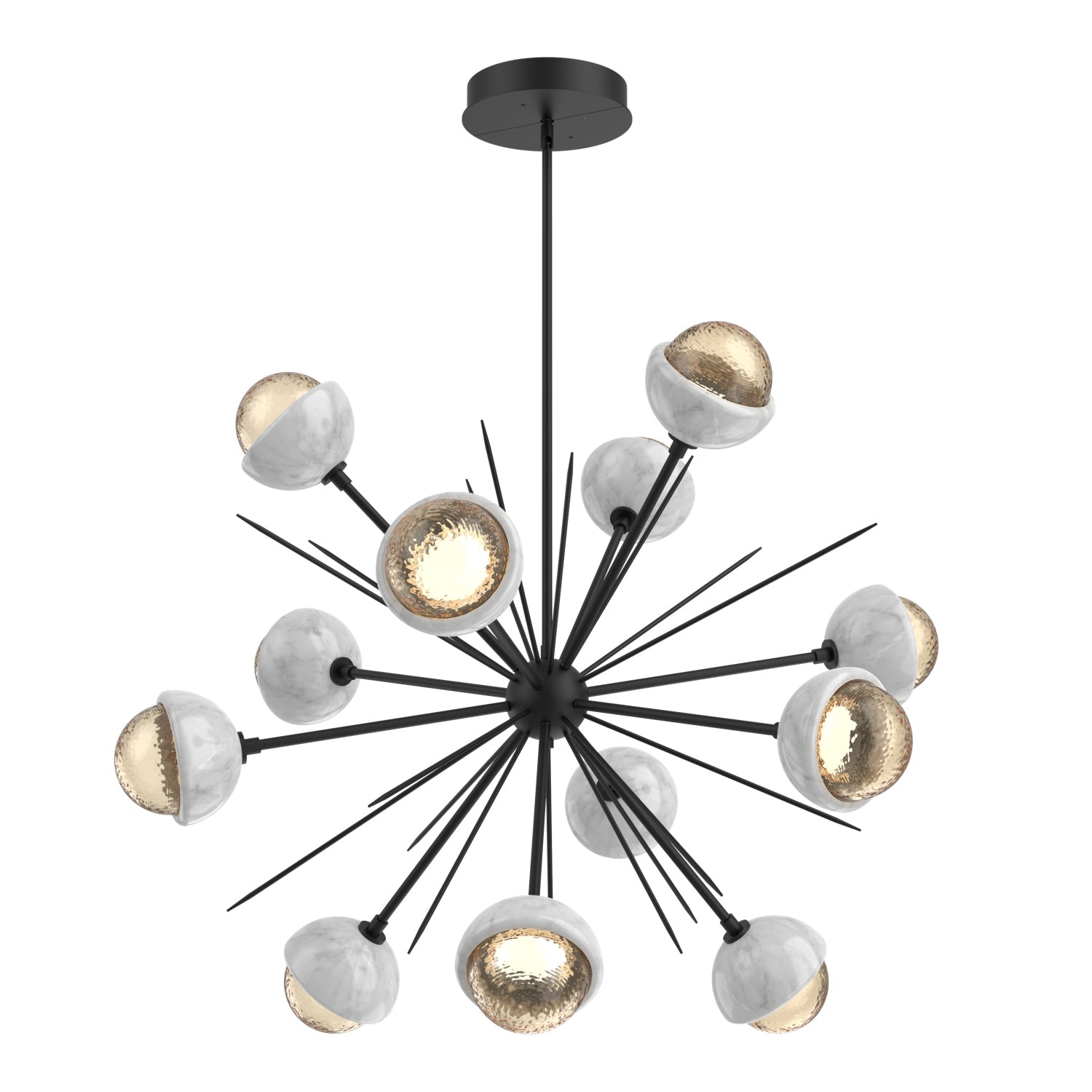 Hammerton Studio - CHB0093-0B-MB-A-001-L1-WM - LED Chandelier - Cabochon - Matte Black