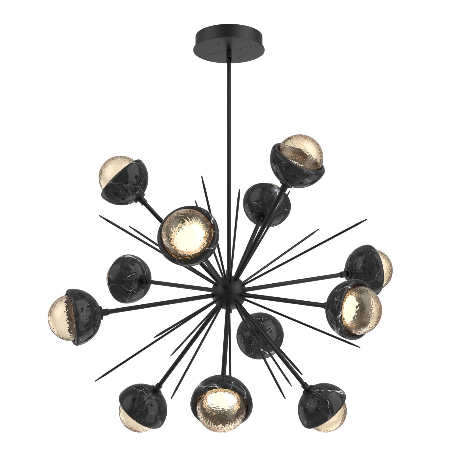 Hammerton Studio - CHB0093-0B-MB-A-001-L3-BM - LED Chandelier - Cabochon - Matte Black