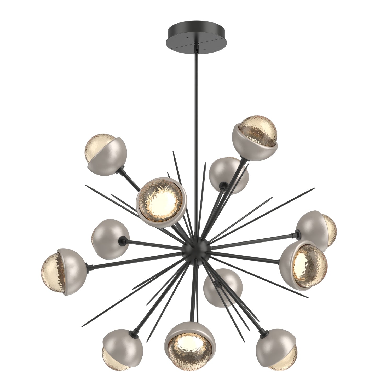 Hammerton Studio - CHB0093-0B-MB-A-001-L3-BS - LED Chandelier - Cabochon - Matte Black