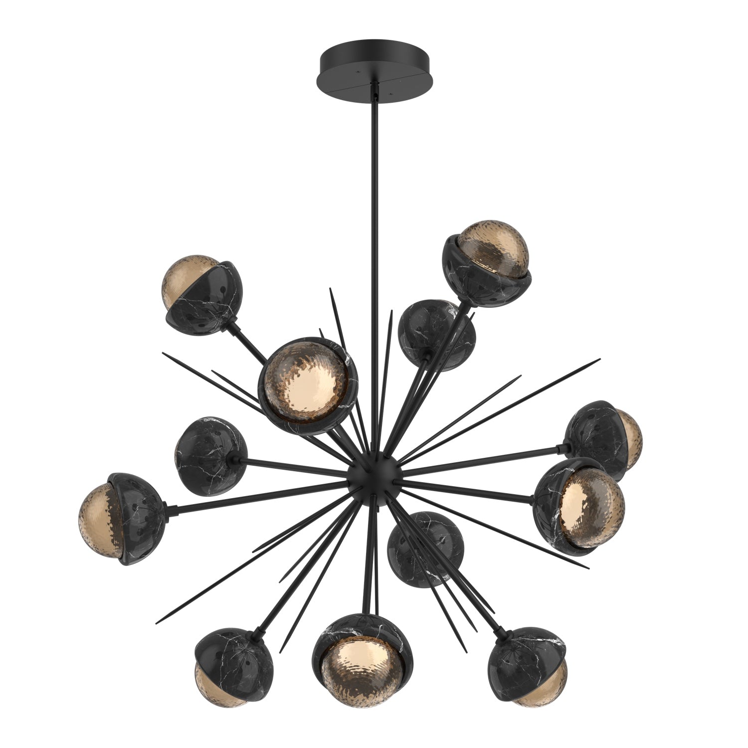 Hammerton Studio - CHB0093-0B-MB-B-001-L1-BM - LED Chandelier - Cabochon - Matte Black