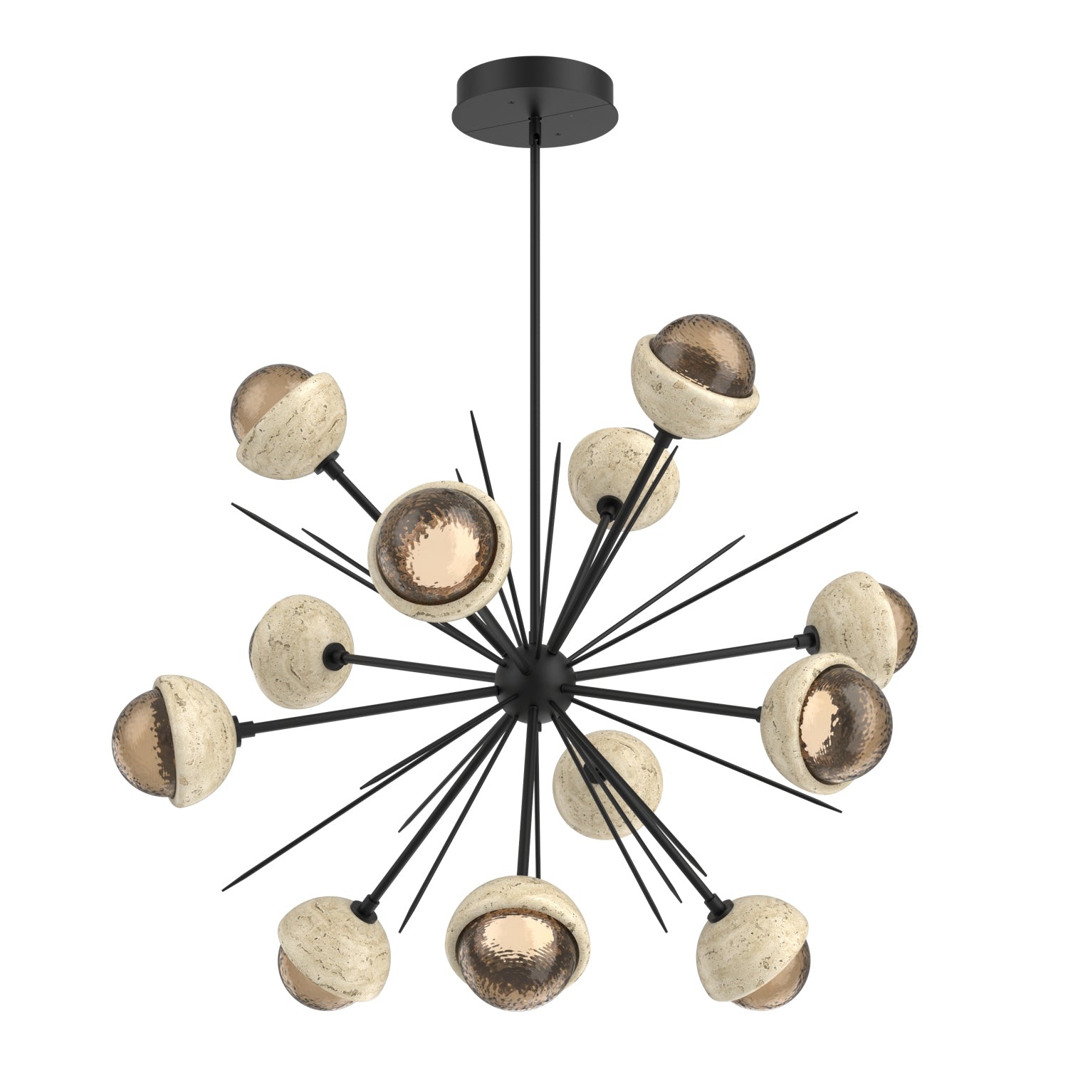 Hammerton Studio - CHB0093-0B-MB-B-001-L1-TR - LED Chandelier - Cabochon - Matte Black