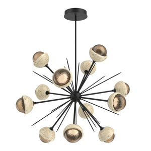 Hammerton Studio - CHB0093-0B-MB-B-001-L3-TR - LED Chandelier - Cabochon - Matte Black