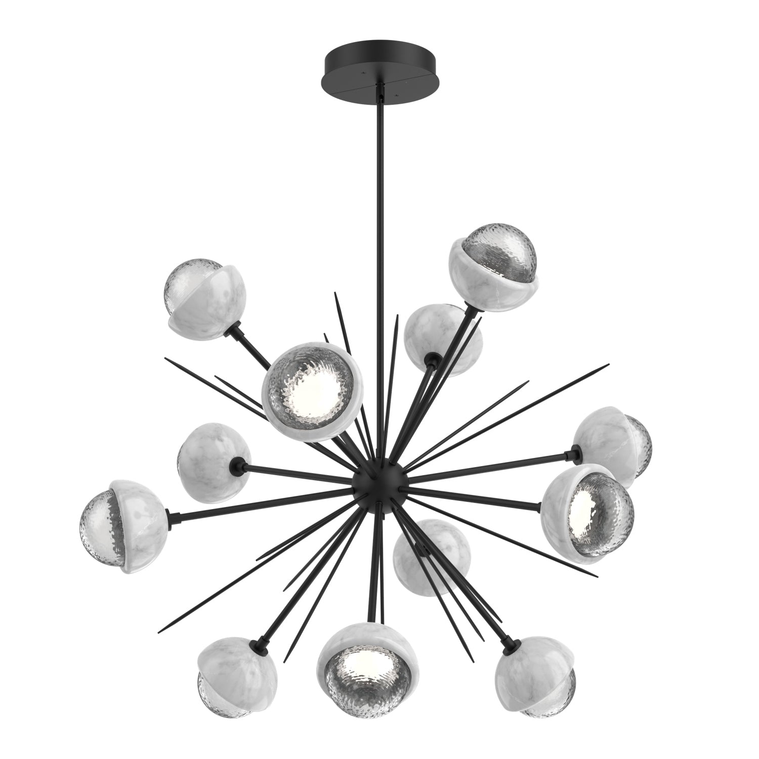 Hammerton Studio - CHB0093-0B-MB-C-001-L1-WM - LED Chandelier - Cabochon - Matte Black