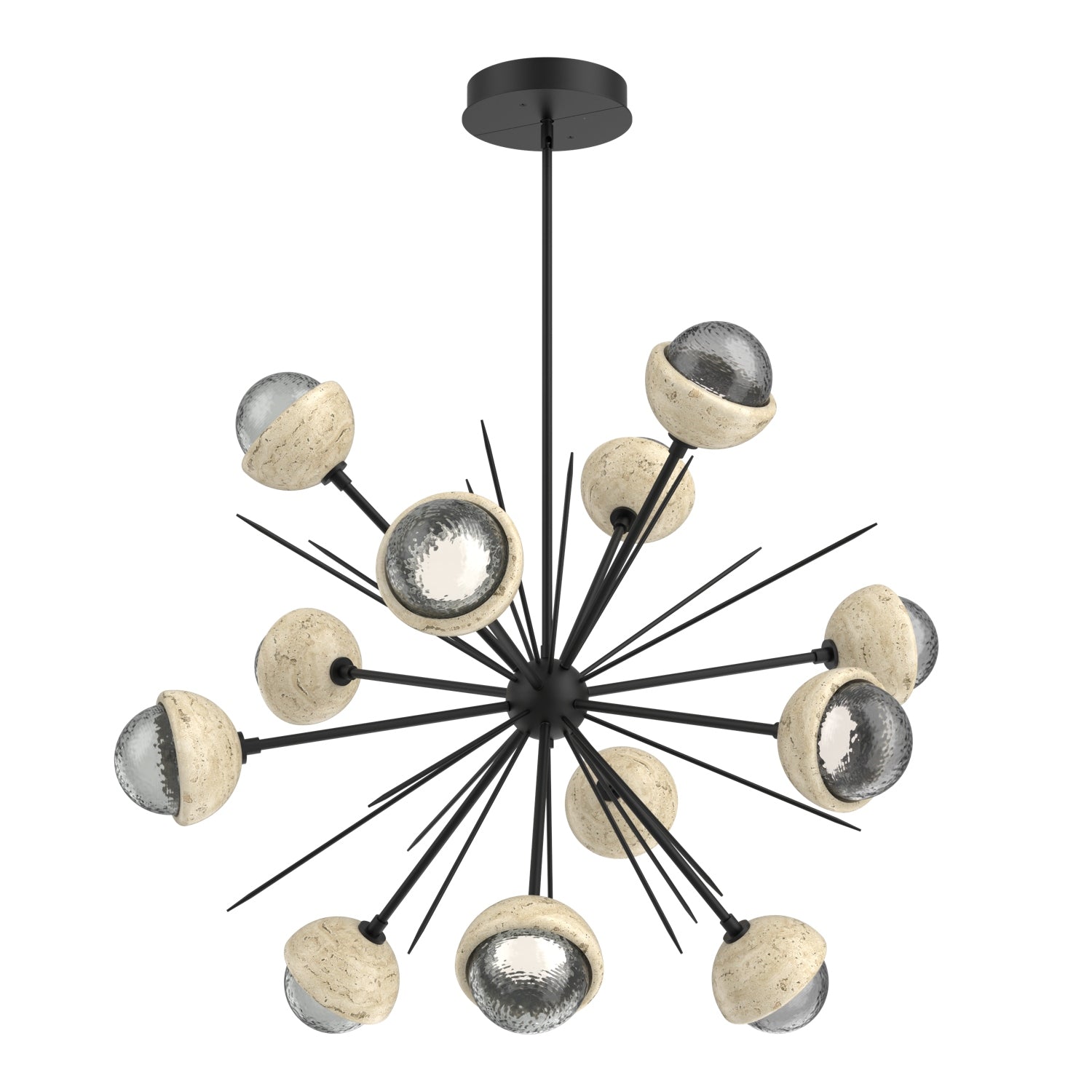 Hammerton Studio - CHB0093-0B-MB-S-001-L1-TR - LED Chandelier - Cabochon - Matte Black