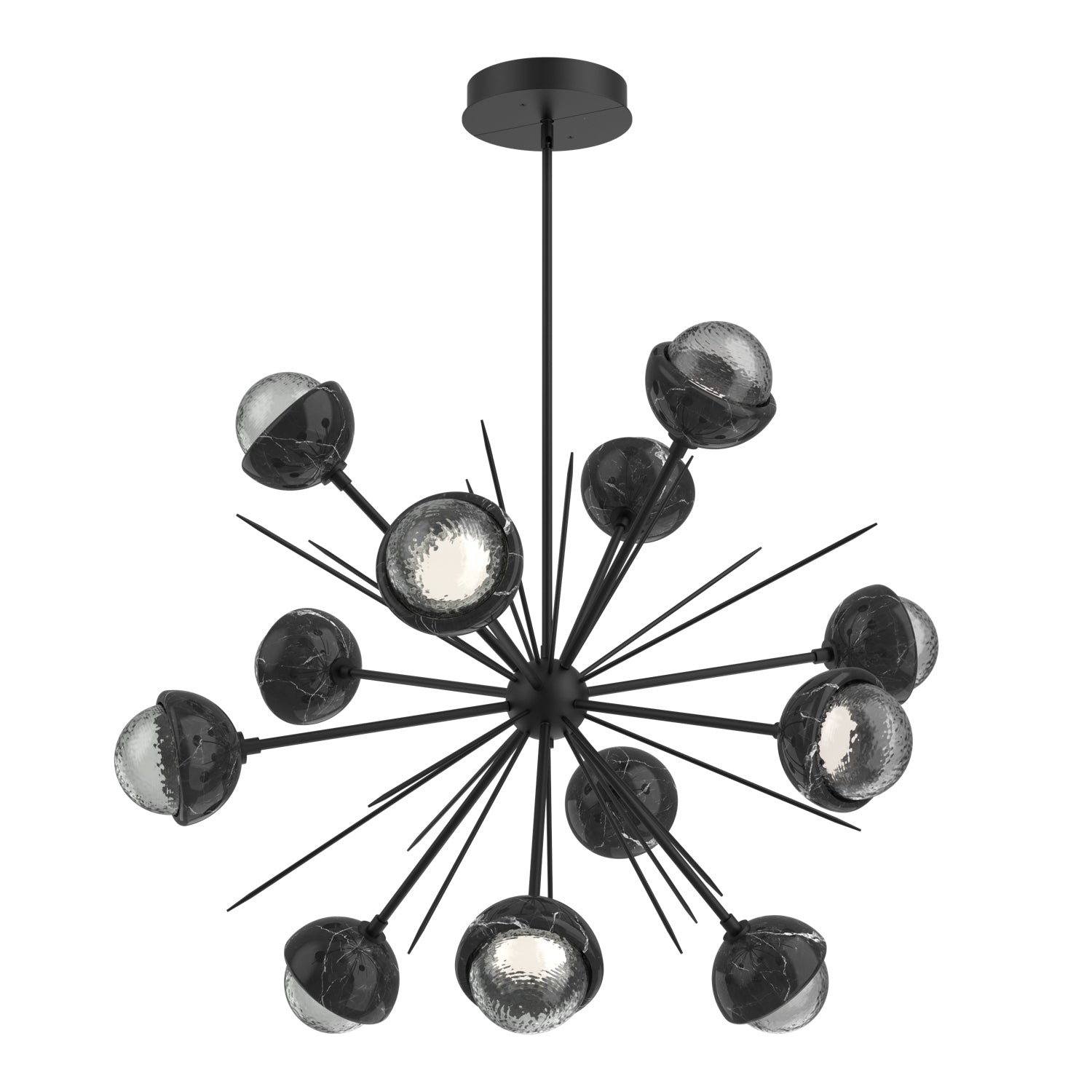 Hammerton Studio - CHB0093-0B-MB-S-001-L3-BM - LED Chandelier - Cabochon - Matte Black