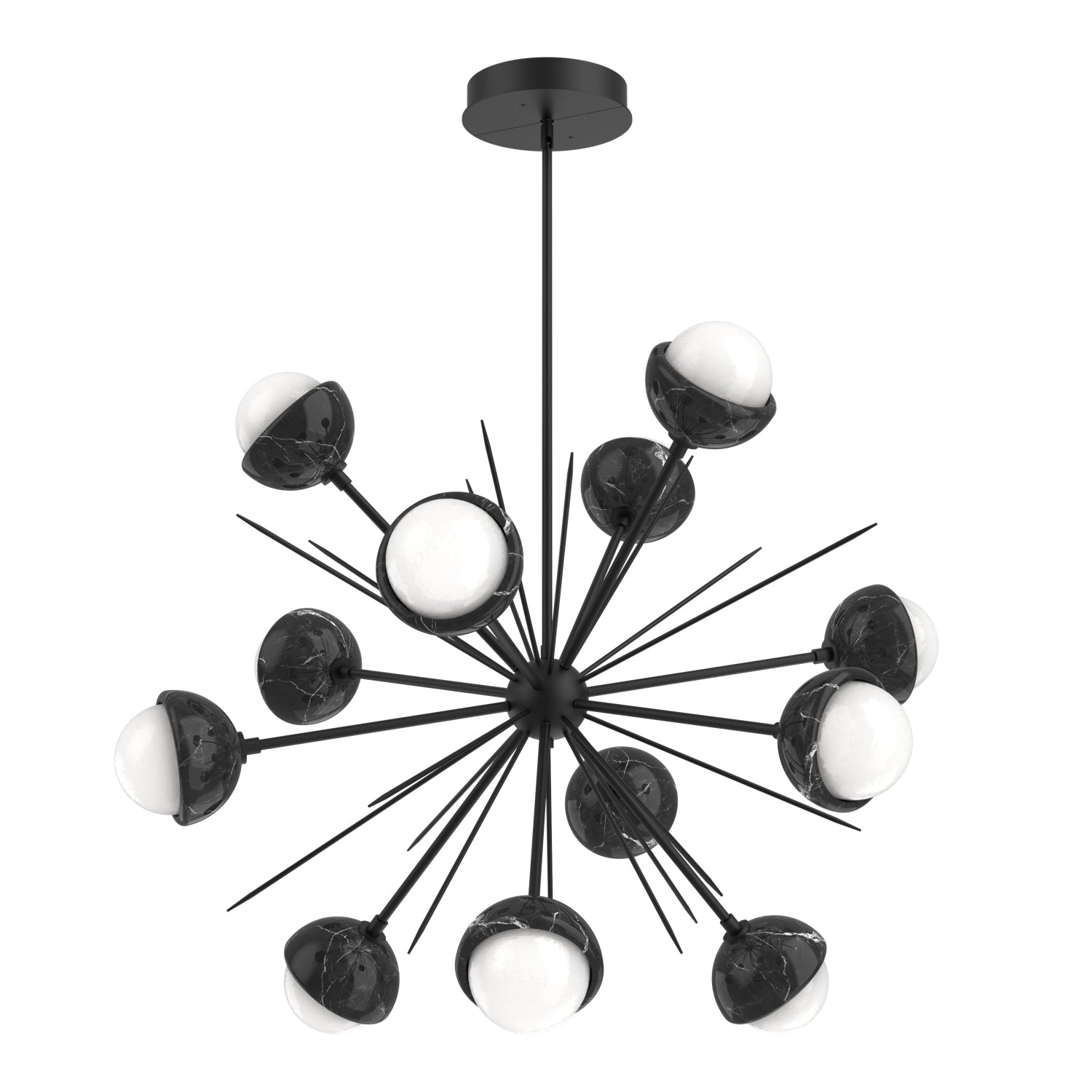 Hammerton Studio - CHB0093-0B-MB-WL-001-L3-BM - LED Chandelier - Cabochon - Matte Black