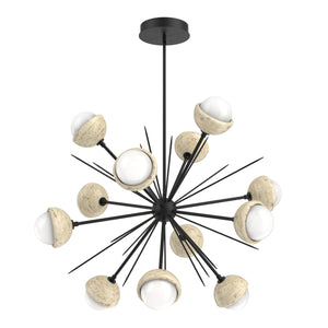 Hammerton Studio - CHB0093-0B-MB-WL-001-L3-TR - LED Chandelier - Cabochon - Matte Black