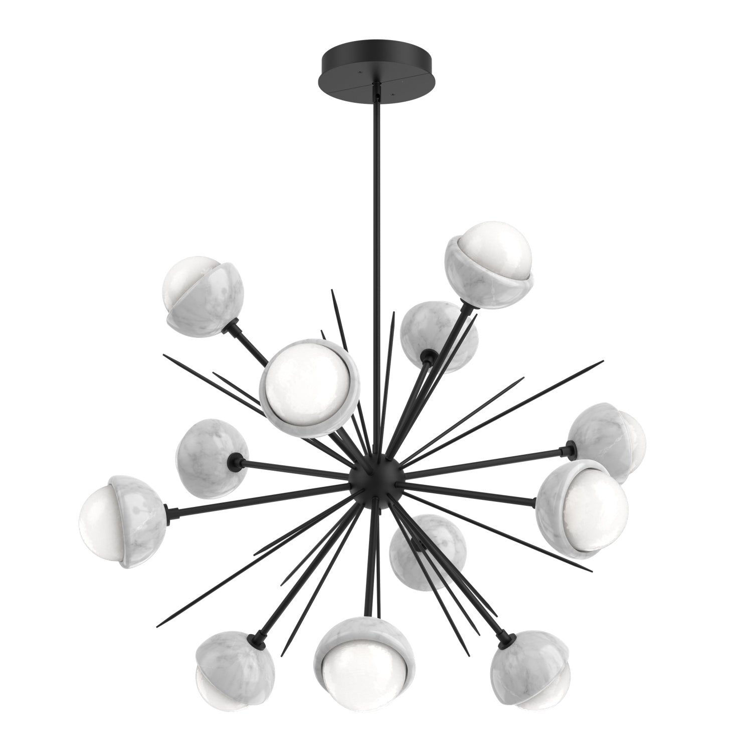Hammerton Studio - CHB0093-0B-MB-WL-001-L3-WM - LED Chandelier - Cabochon - Matte Black