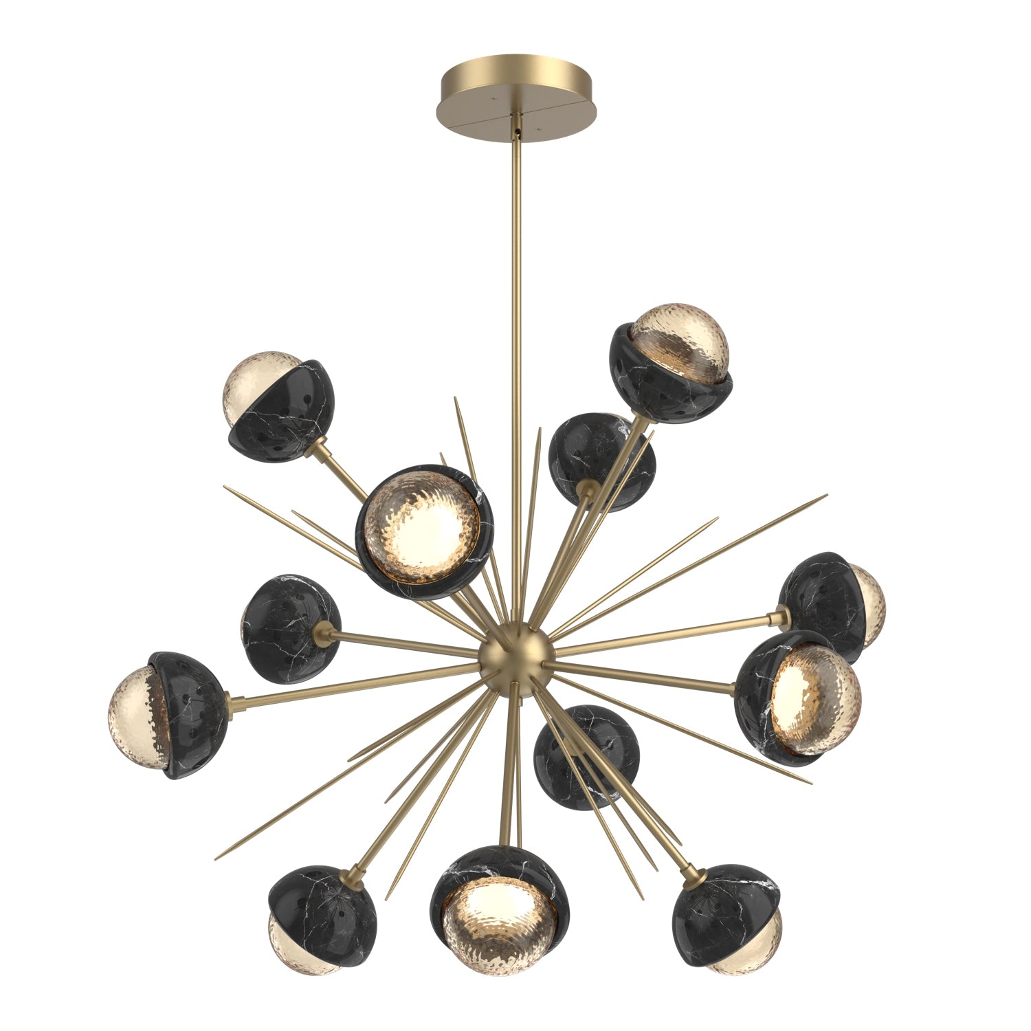 Hammerton Studio - CHB0093-0B-NB-A-001-L1-BM - LED Chandelier - Cabochon - Novel Brass
