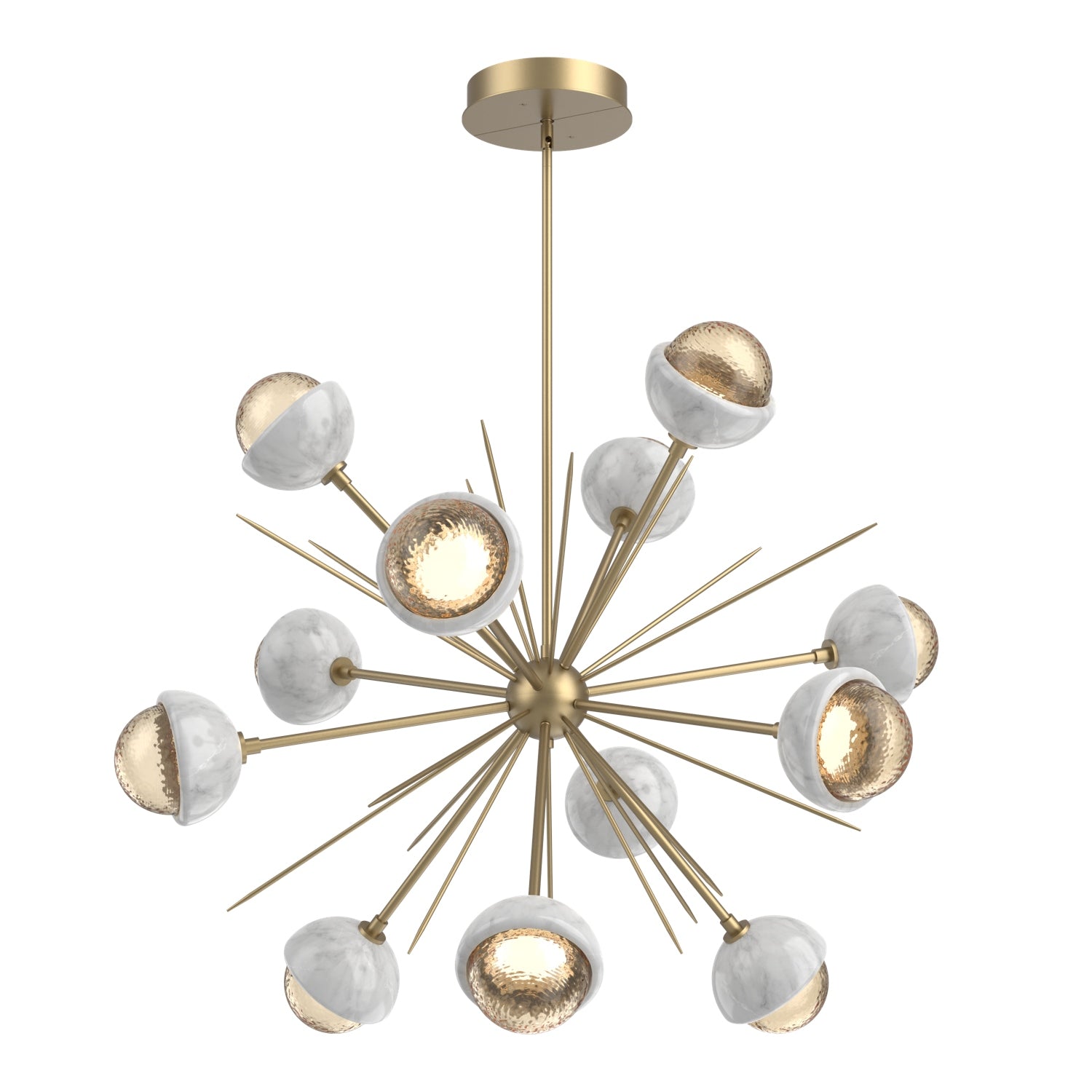 Hammerton Studio - CHB0093-0B-NB-A-001-L1-WM - LED Chandelier - Cabochon - Novel Brass