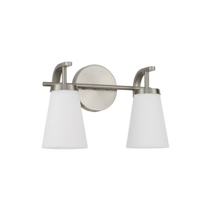 Capital Lighting - 161021BN-660 - Two Light Vanity - Drake - Brushed Nickel