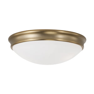 Capital Lighting - 2034AD - Three Light Flush Mount - Hansen - Aged Brass