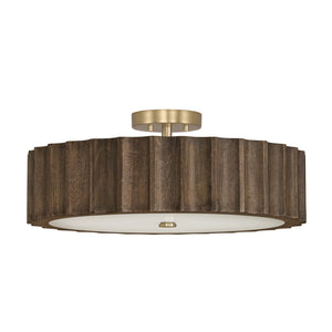 Capital Lighting - 257641MA - Four Light Semi Flush Mount - Cody - Matte Brass