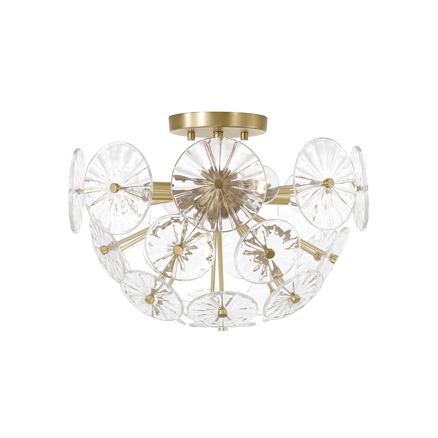 Capital Lighting - 257841MA - Four Light Semi Flush Mount - Emelie - Matte Brass