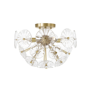 Capital Lighting - 257841MA - Four Light Semi Flush Mount - Emelie - Matte Brass