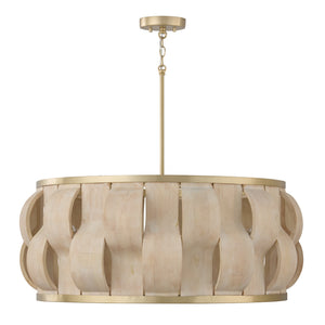 Capital Lighting - 357561MA - Six Light Pendant - Willa - Matte Brass