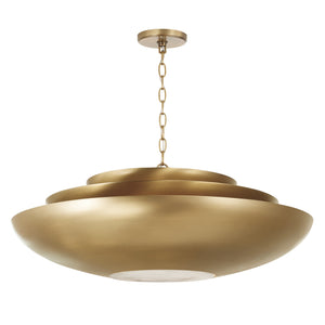 Capital Lighting - 357741AD - Four Light Pendant - Gia - Aged Brass