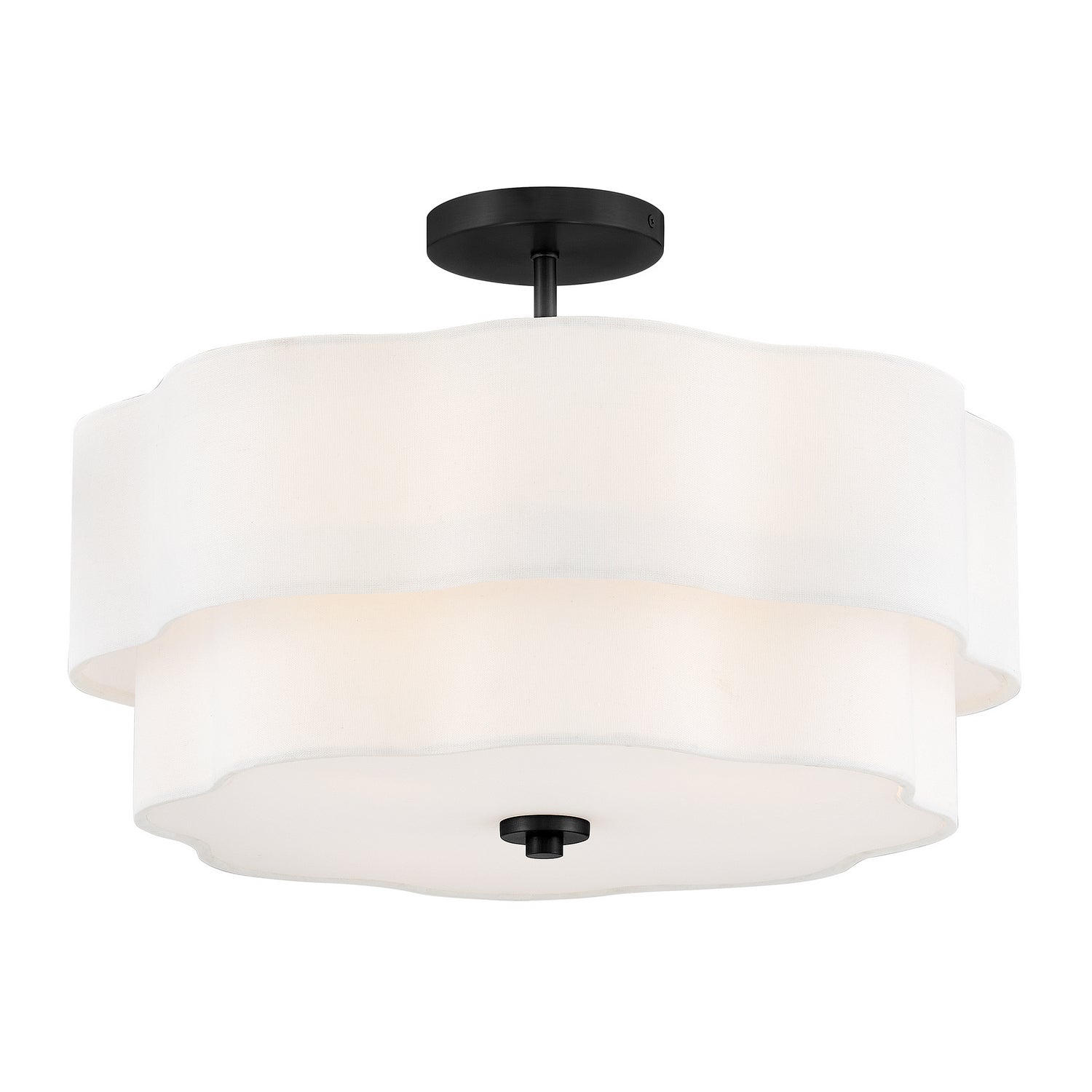 Hinkley - 47733BK - LED Semi-Flush Mount - Gwen - Black