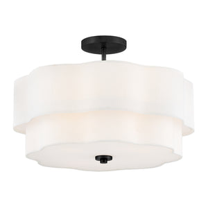 Hinkley - 47733BK - LED Semi-Flush Mount - Gwen - Black